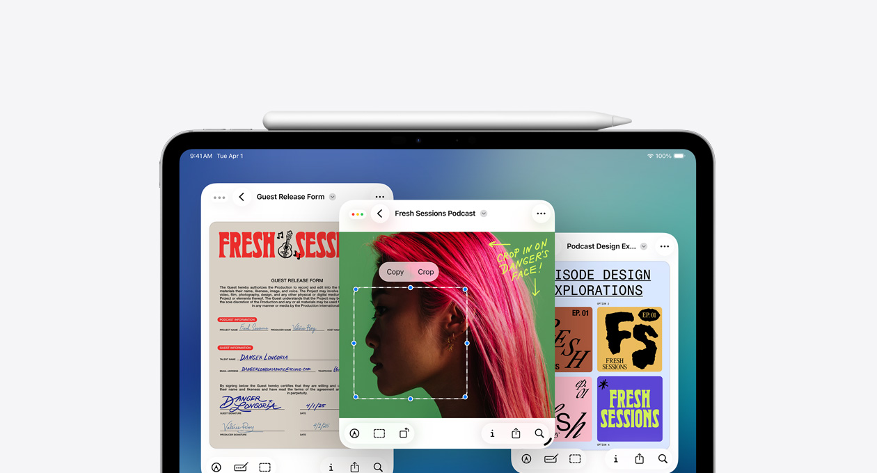 iPad 展示新的预览 app。